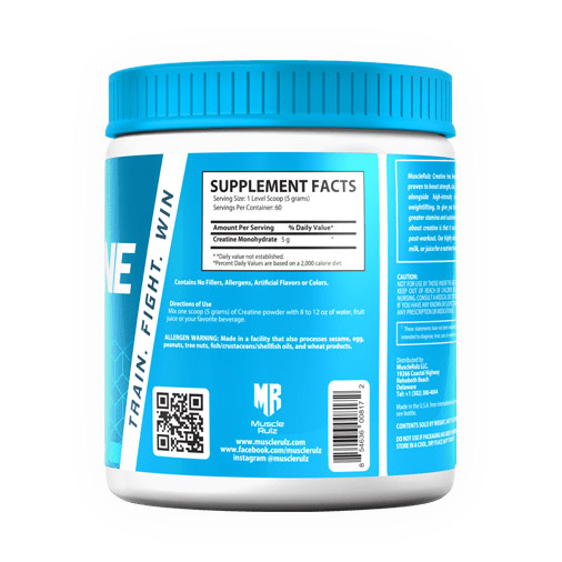 Muscle Rulz Creatine Monohydrate-60Serv,-300G-UNFlavored