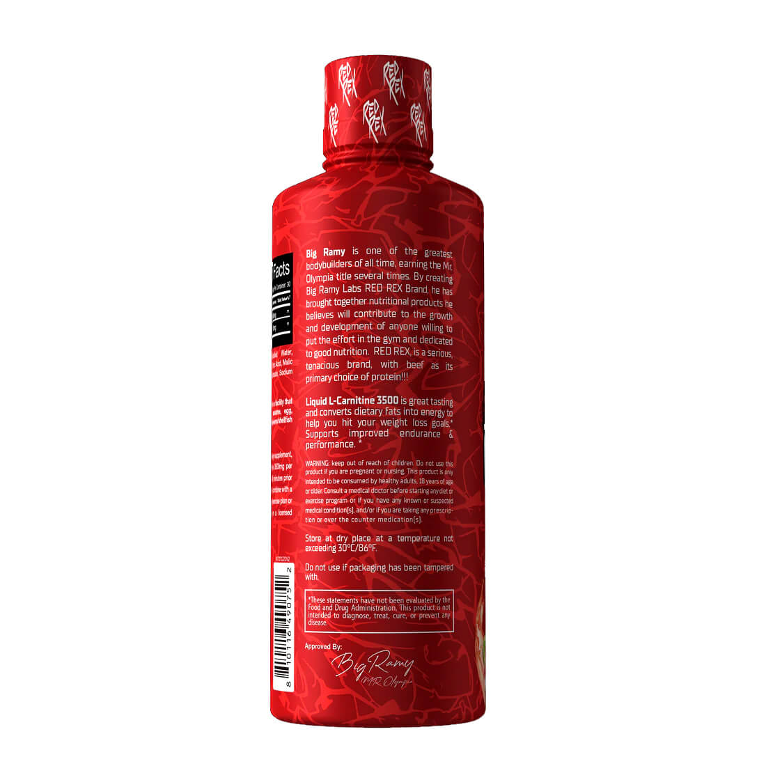 Big Ramy Labs Red Rex L-Carnitine Liquid Shots 3500Mg.-Watermelon