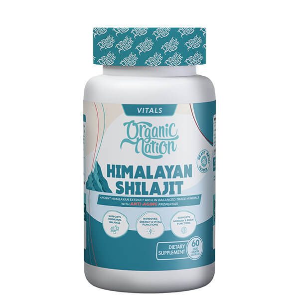 Organic Nation Himalayan Shilajit-60Serv.-60Capsules