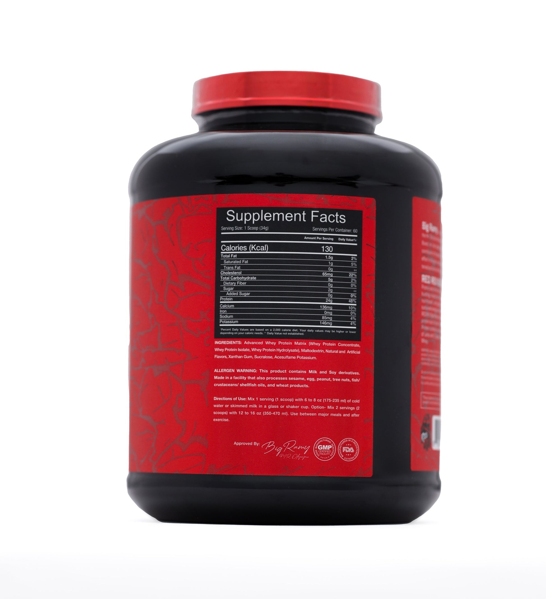 Big Ramy Labs Building Bigger Bodies Big Whey-60Serv-2040G-Chocolate