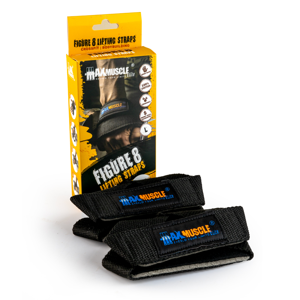 Max Muscle Figure 8 lifting Straps-Large