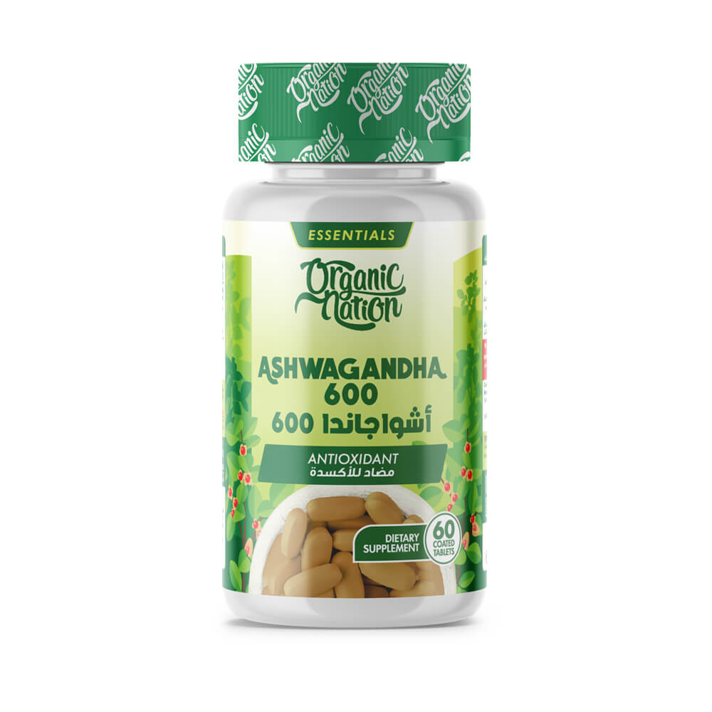 Organic Nation Ashwagandha 600-30Serv.-60Tablets