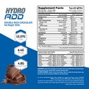Muscle Add Hydro Add 100%Hydrolyzed Whey Protein Fastest Absorption-25Serv.-950G.-Double Rich Chocolate