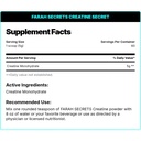 Farah Secrets Creatine Secret-60Serv.-300GM-Unflavored
