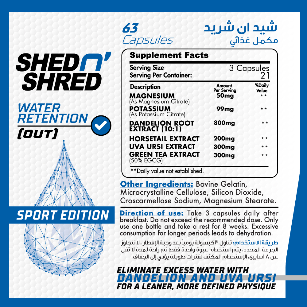 Muscle Add Shed Shred-21Serv.-63Capsules