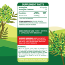 Organic Nation Fibers Gum Acacia-30Serv.-120 Capsules