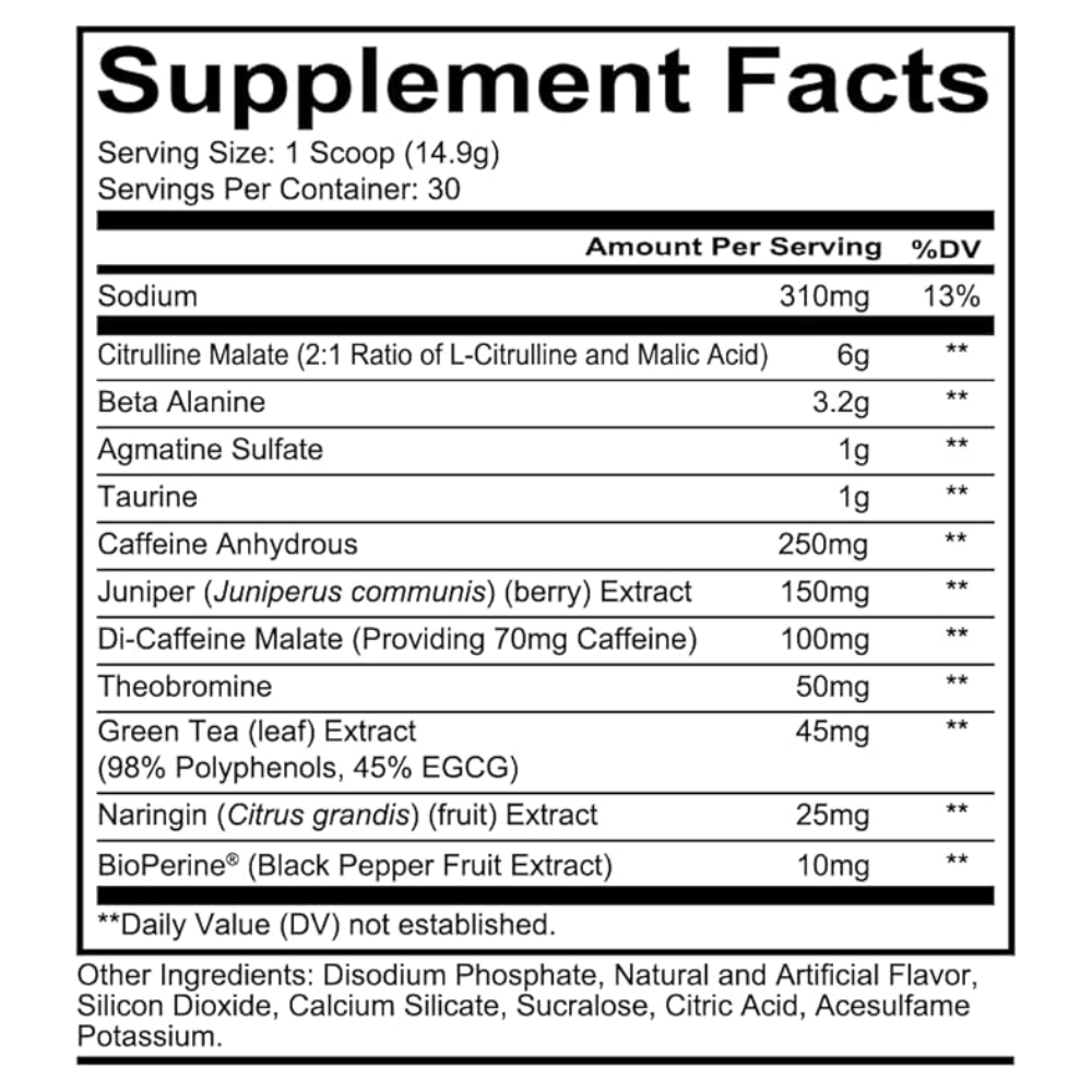 Redcon1 Total War Preworkout-30Serv.-468G-Baja Bomb