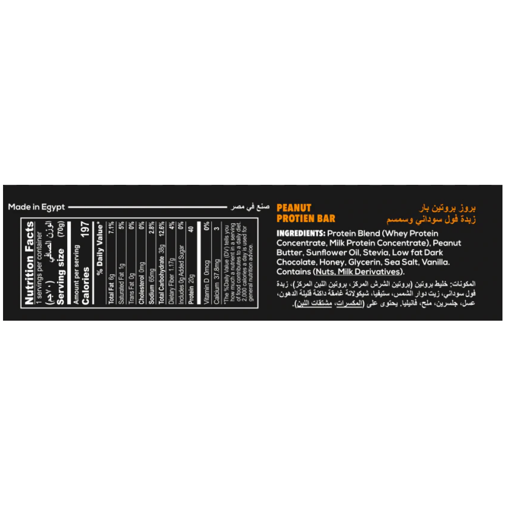 Bruz Protein Bar-20G.-Peanut Butter Chocolate
