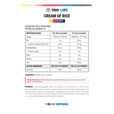 Yava Labs Cream of Rice.-1KG.-33Serv.-BlueBerry