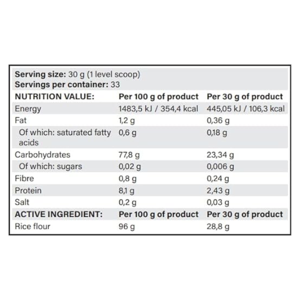 Yava Labs Cream of Rice.-1KG.-33Serv.-Vanilla