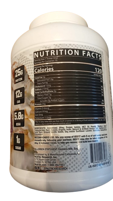 Nutrex Isofit-70Serv.-2310g-Bananas Foster