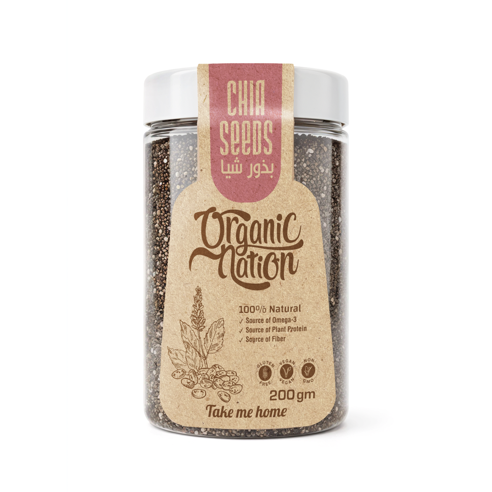 [6224009096886] Organic Nation Chia Seeds-200G