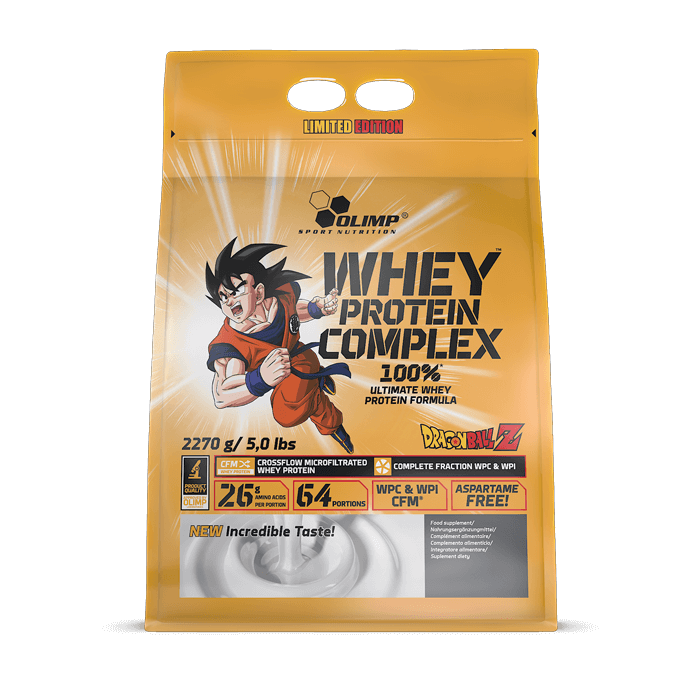 [5901330074493] Olimp Sport Nutrition Whey Protein Complex Dragon Ball Z-64Serv.-2270G-White Cookies Cream