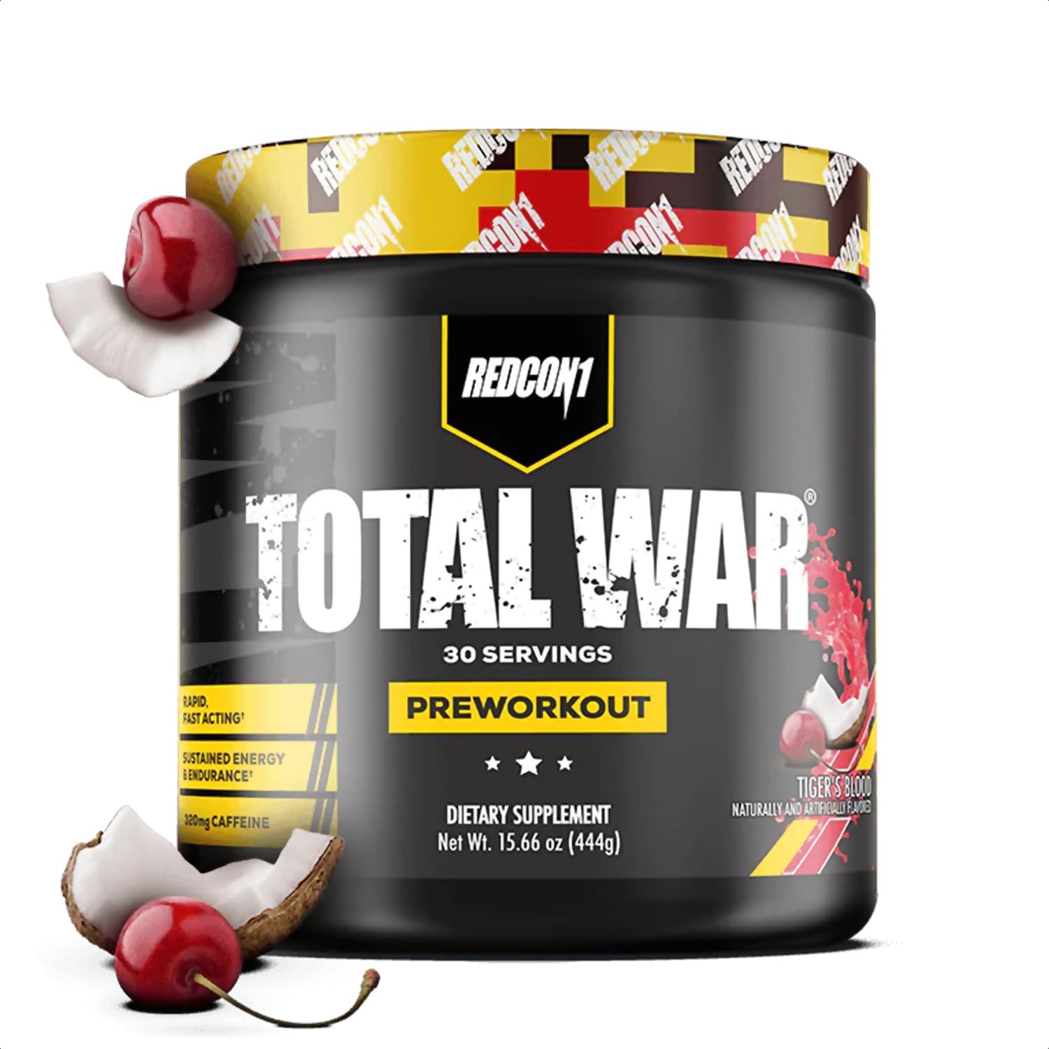 [810044570236] Redcon1 Total War Preworkout -30Serv.-444G-Tiger's Blood