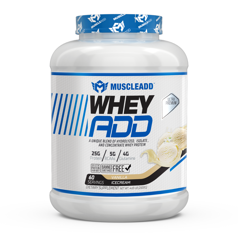 [6224009363483] Muscle Add Whey Add-60Serv.-2100G-Vanilla Ice Cream