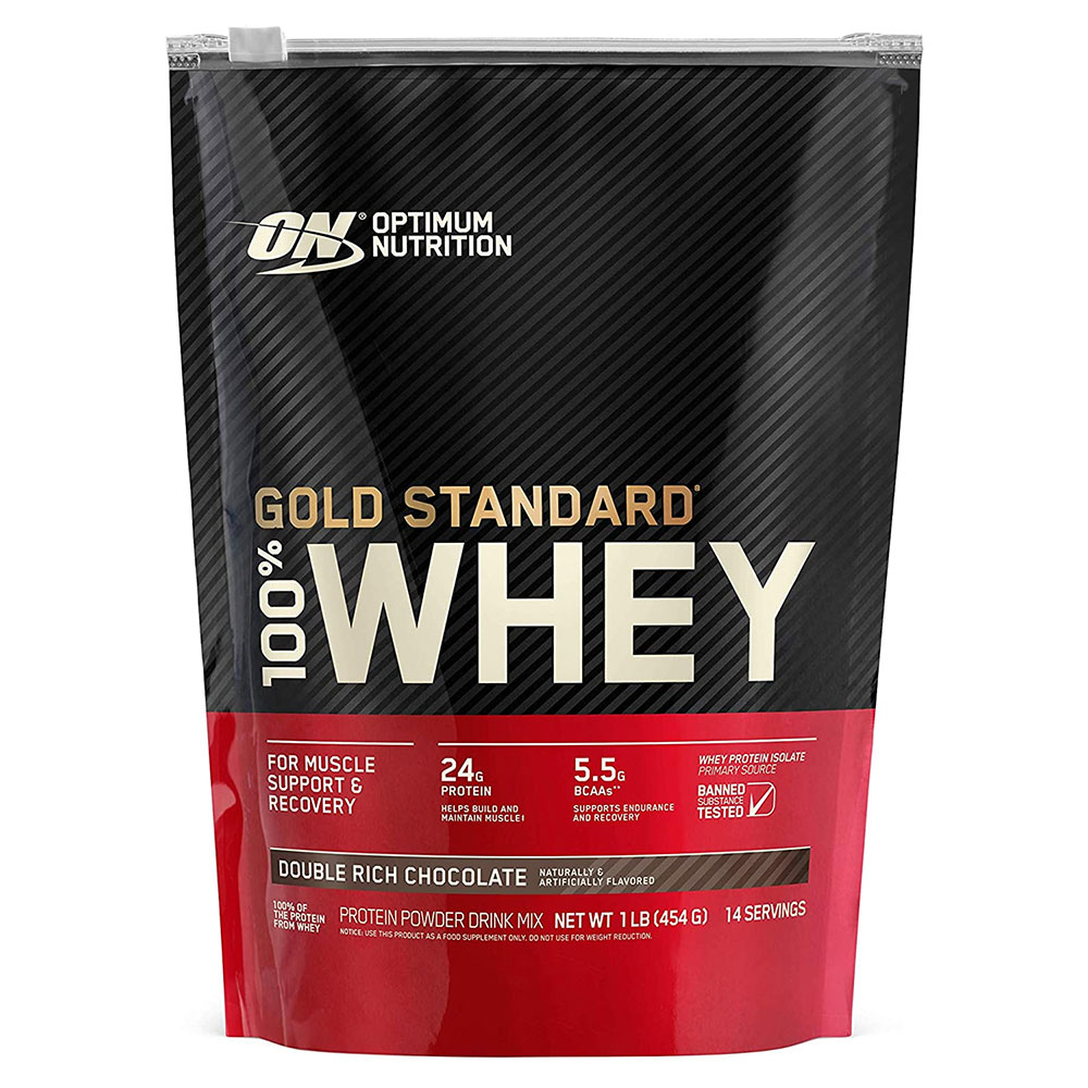 [748927052251] Optimum Nutrition Gold Standard 100% Whey-14Serv.-454G.-Double Rich Chocolate