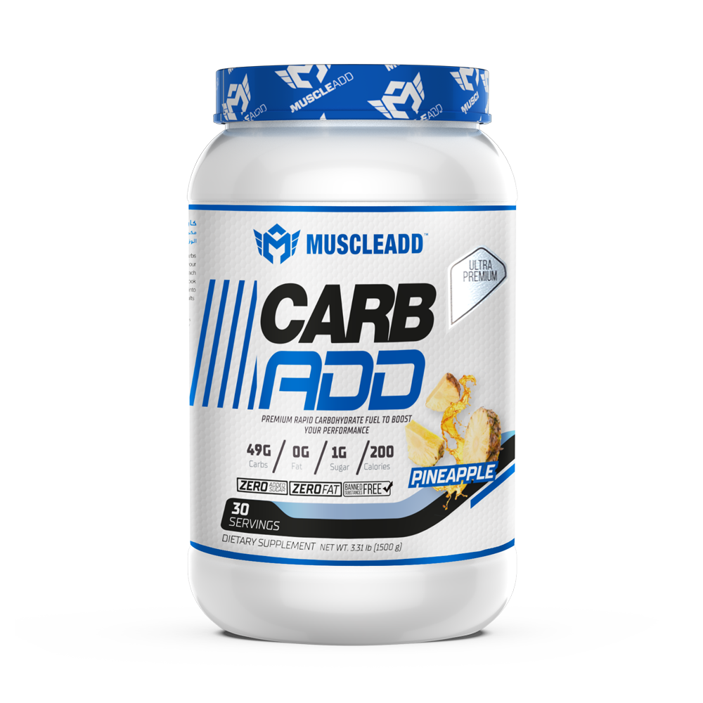 [6223007820455] Muscle Add Carb Add-30Serv.-1500G-Pineapple
