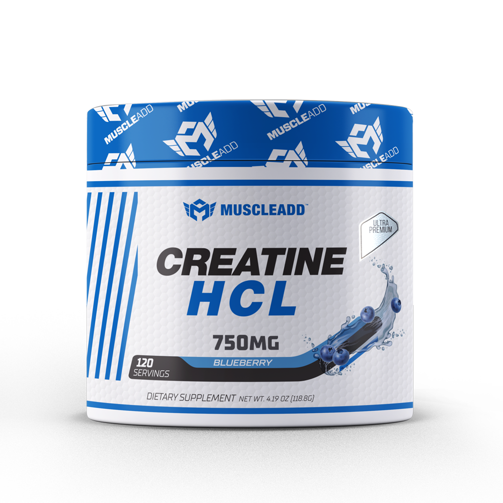 [6223007821049] Muscle add Creatine HCL-120Serv.-118.8G.-Blueberry