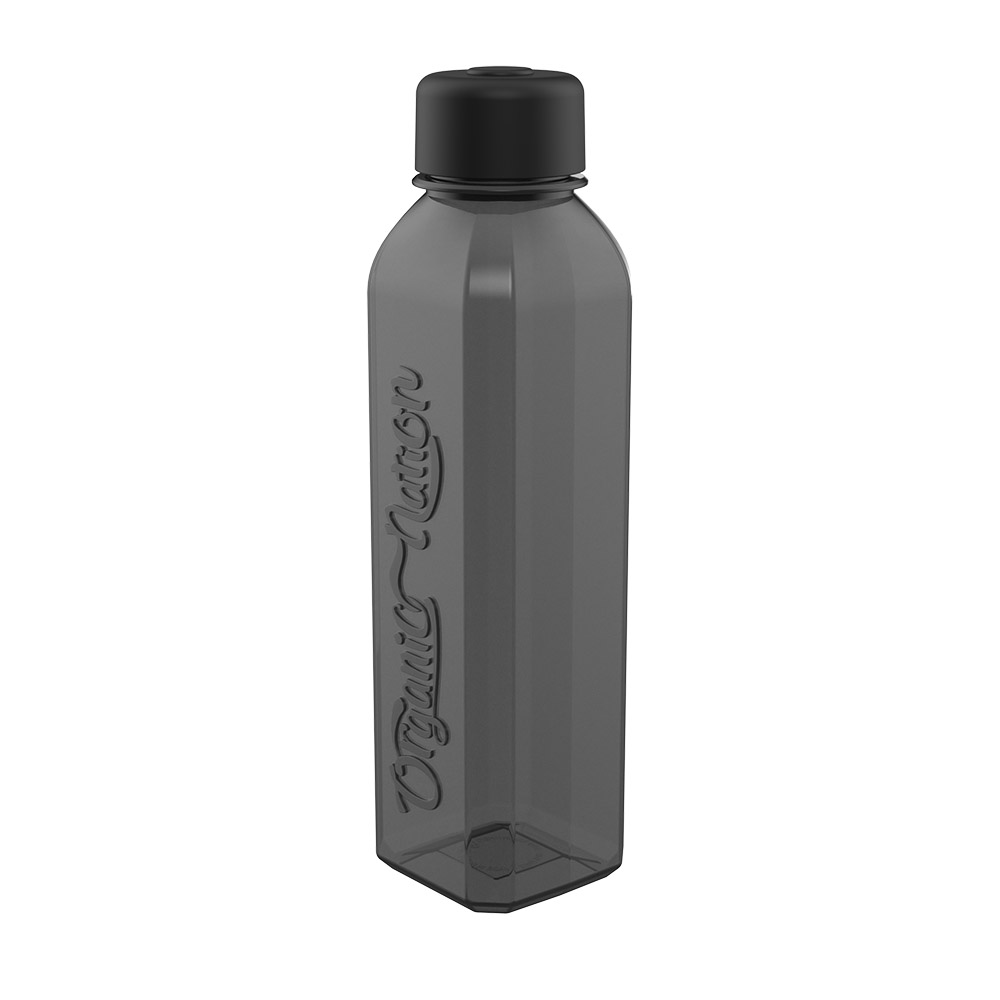 [6222023702677] Organic Nation Water Bottle-800Ml.-Black Clear