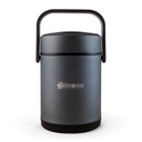[6224009096657] Max Muscle Stainless Steel-Lunch Box Vacuum insulated-2L-Black
