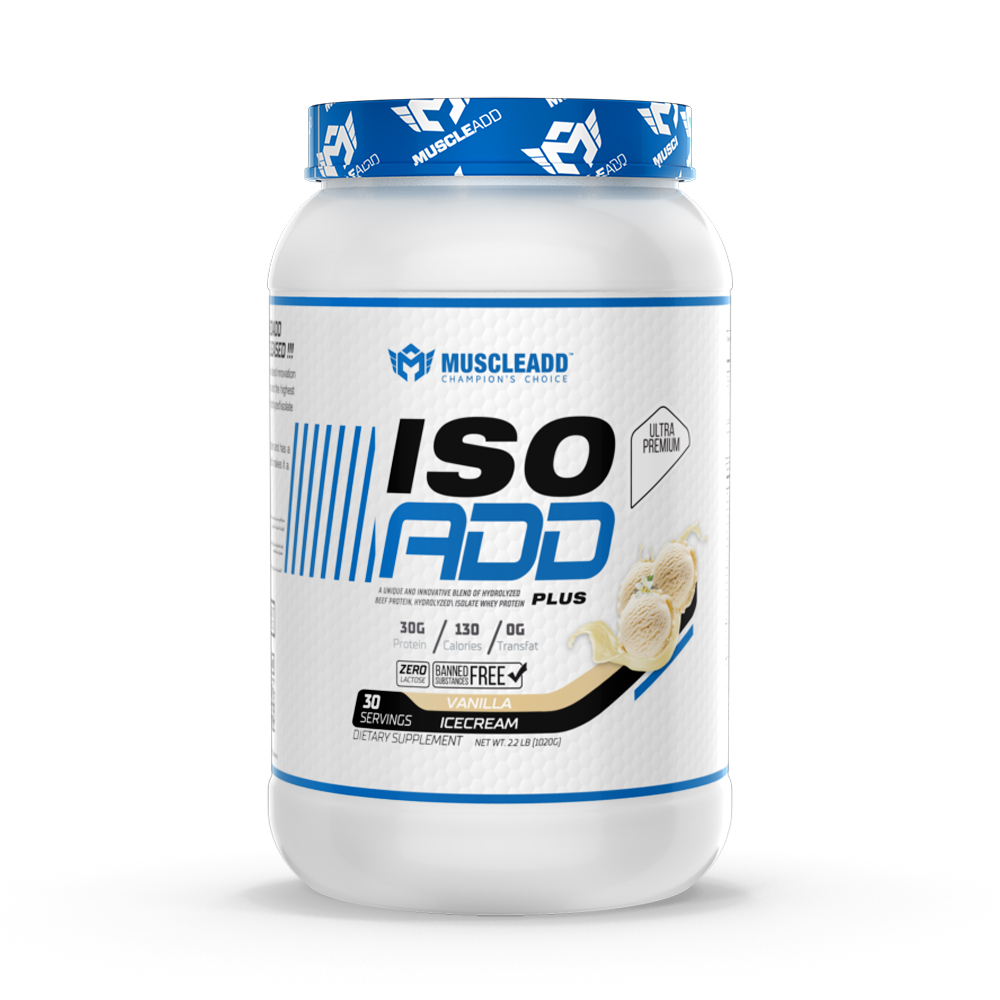 [6223007826662] Muscle Add Iso Add Plus -30Serv.-1020G.Vanilla Ice Cream