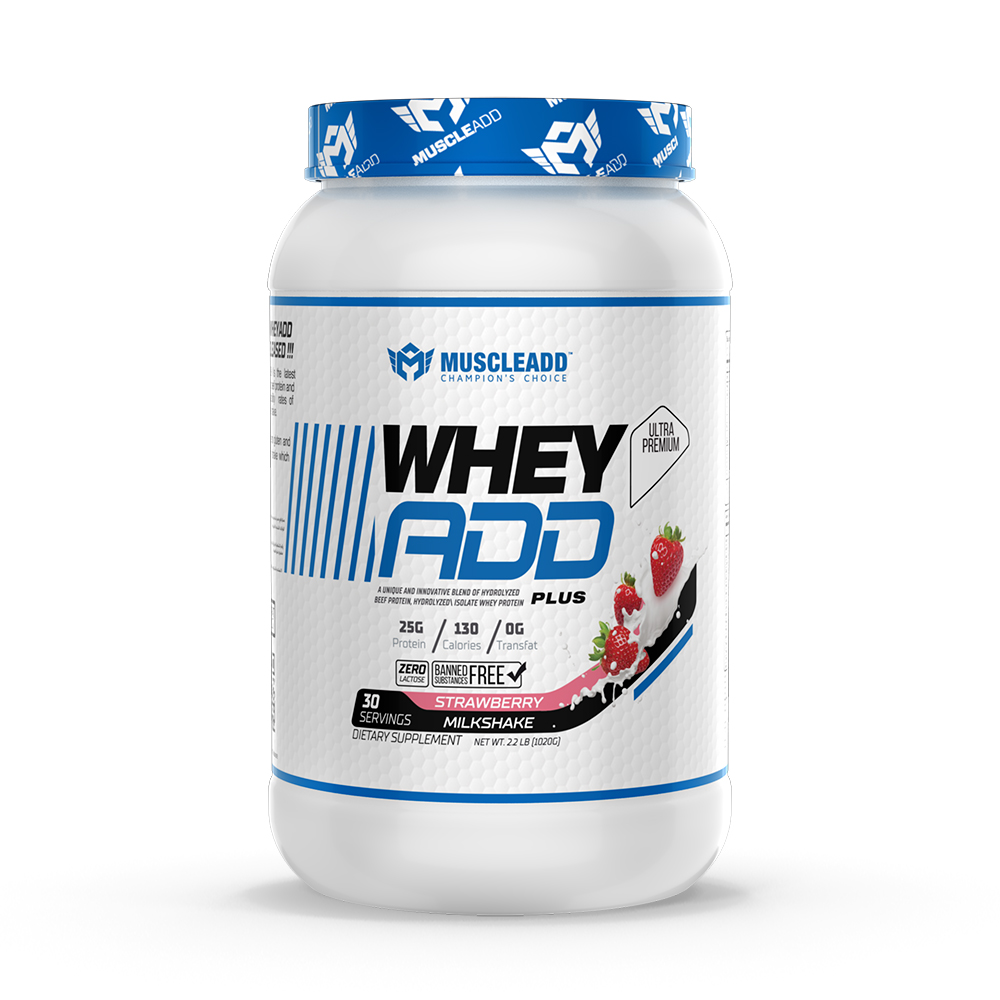 [6223007826587] Muscle Add Whey Add Plus-30Serv.-1020G-Strawberry milkshake