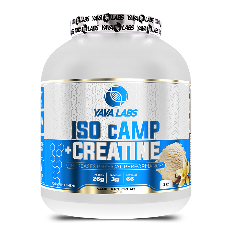[5905488762288] Yava Labs Pure Iso Camp + Creatine increases Physical Performance-66Serv-2KG-Vanilla ice Cream