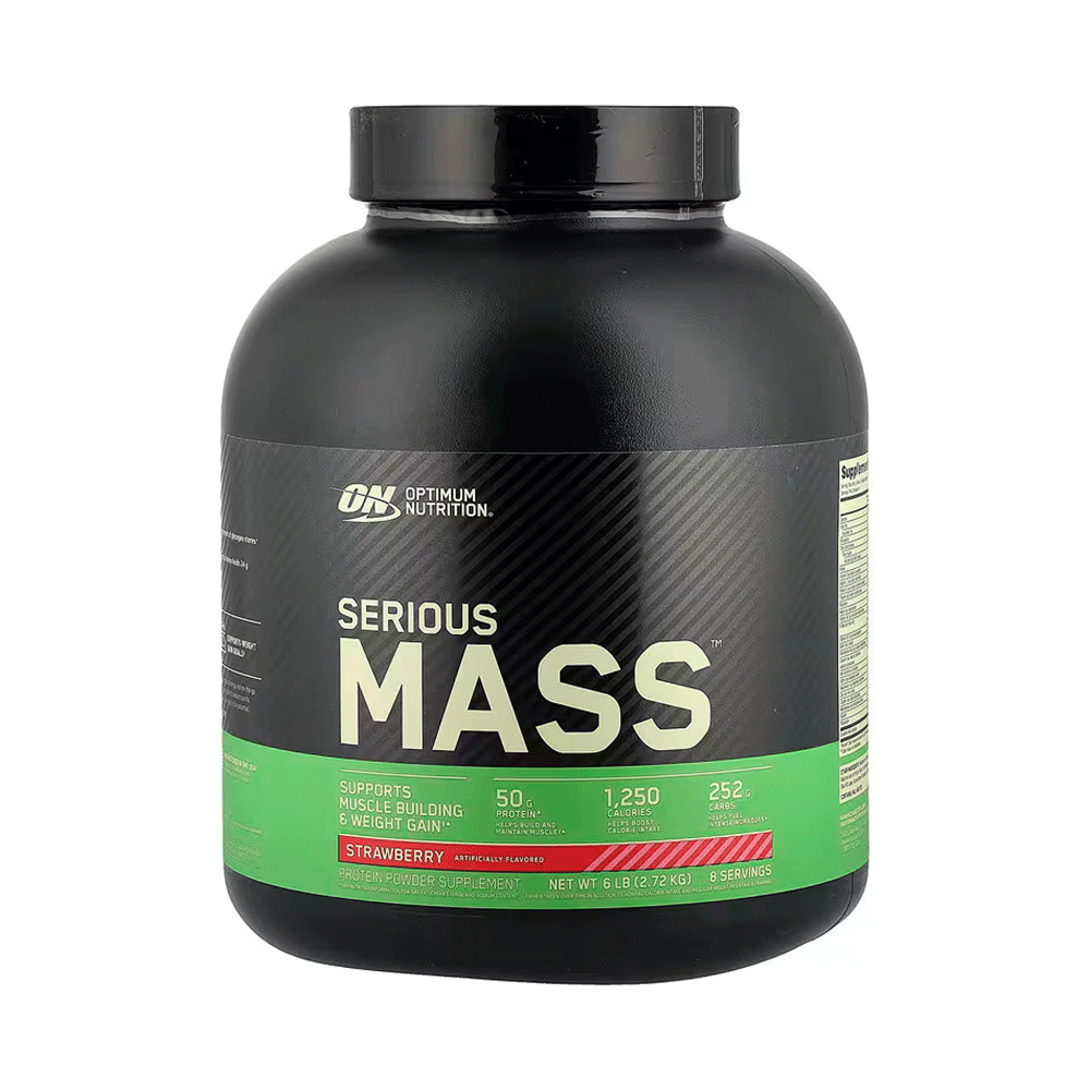 [748927023015] Optimum Nutrition Serious Mass-8Serv.-2.72KG-Strawberry