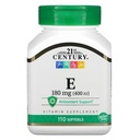 [740985212455] 21st Century Vitamin E 180MG (400IU)-110 Softgels