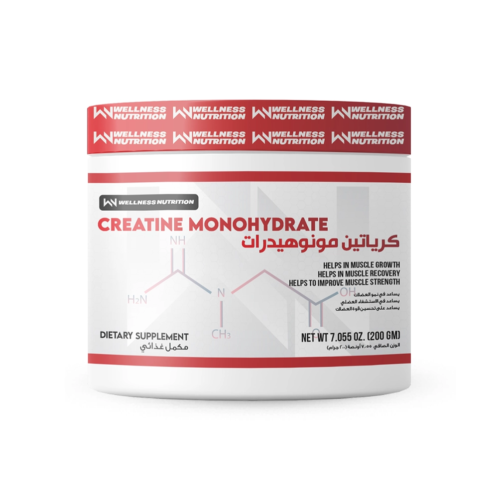 [6224002171337] Wellness Nutrition Creatine Monohydrate-40Serv-200G