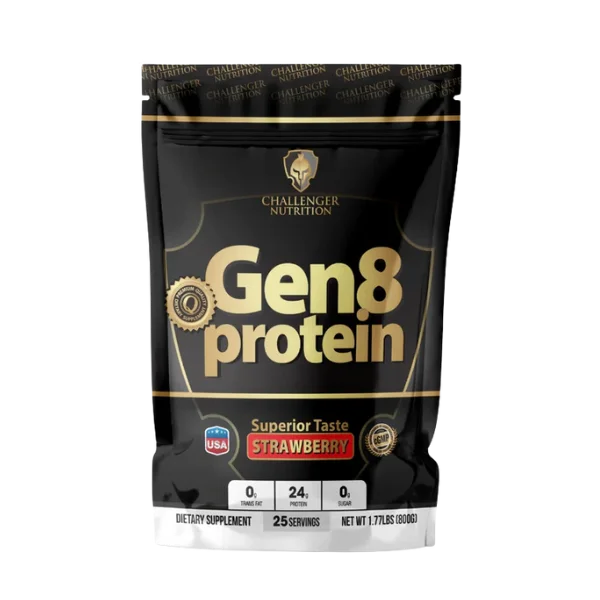 [6223007827294] Challenger Nutrition GEN 8 Protein-25Serv.-800G-Strawberry