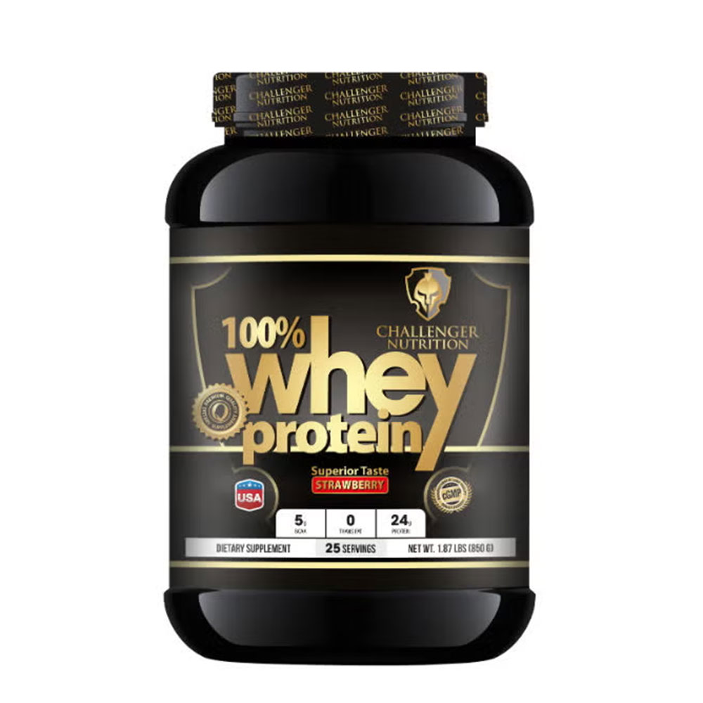 [6223007825047] Challenger Nutrition 100% Whey protein-25Serv-850G-Strawberry