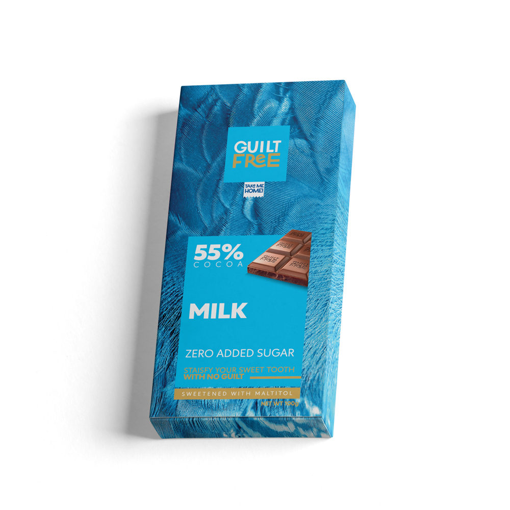 [6222023701380] Organic Nation Guilt Free Chocolate Bar 100G-Milk Chocolate
