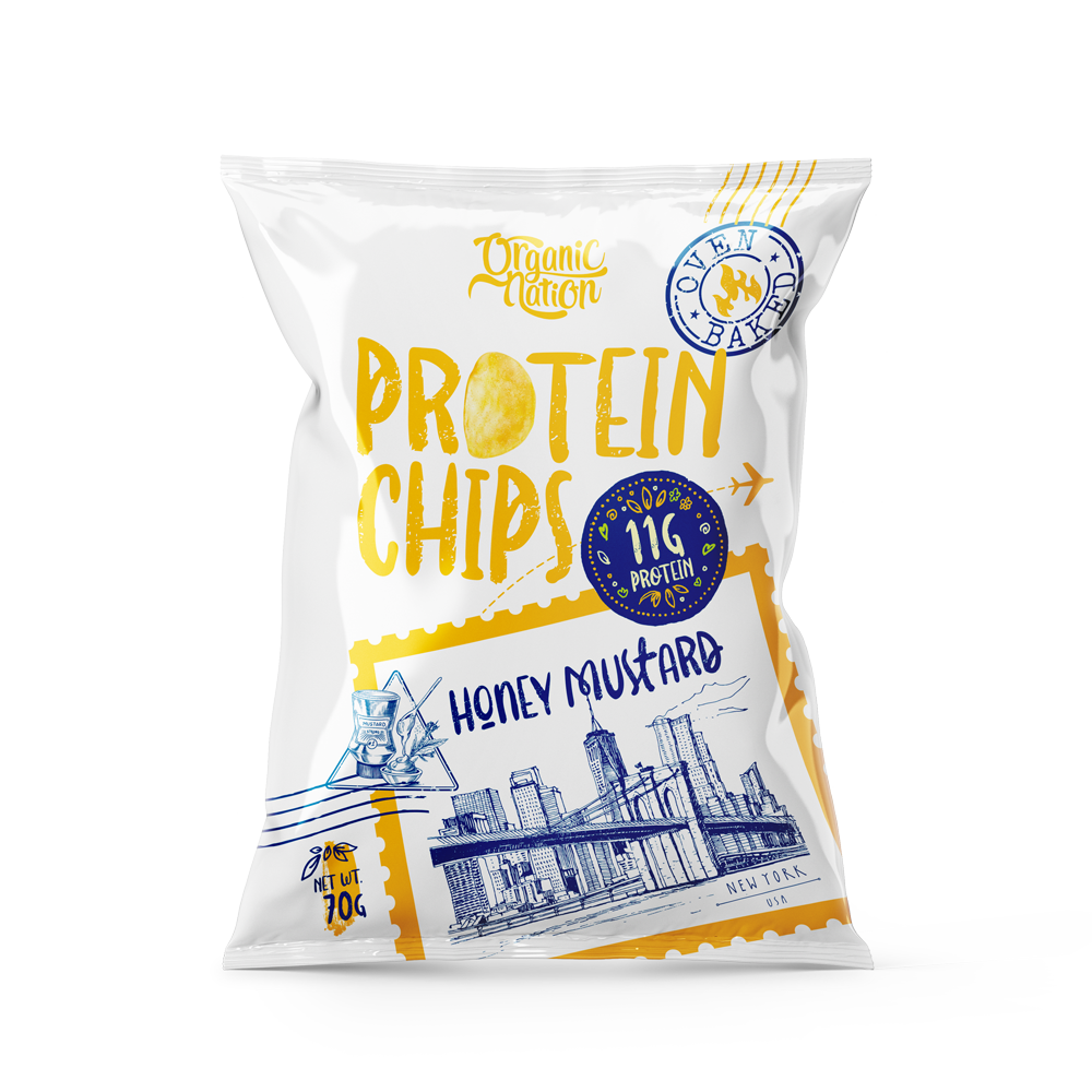 [6222023701793] Organic Nation Protein Chips-70G.-Honey Mustard