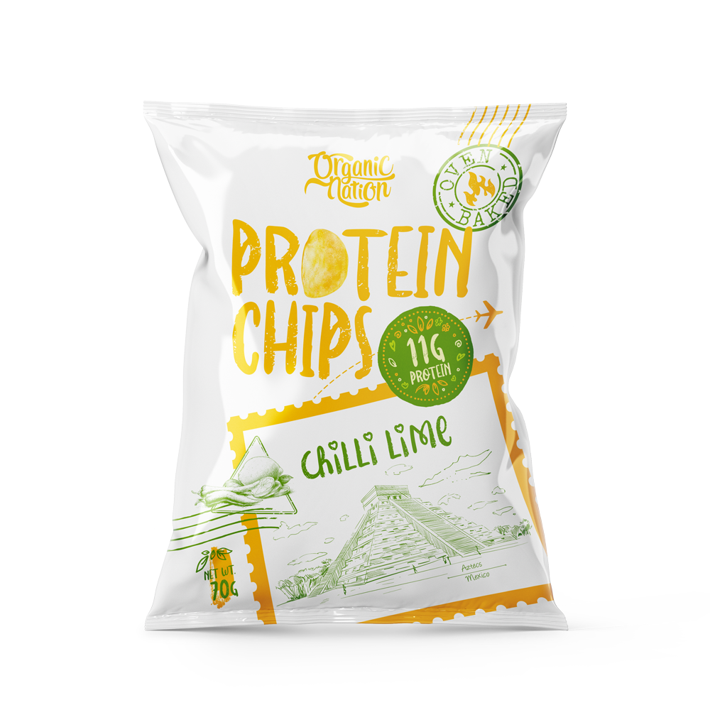 [6222023701809] Organic Nation Protein Chips-70G.-Chilli Lime