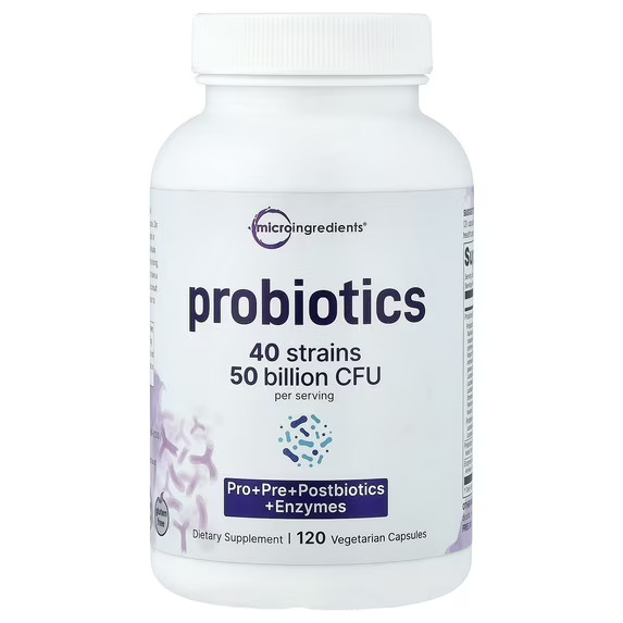 [850069023799] Microingredients Probiotics 40strains 50billion-60Serv.-120Capsules