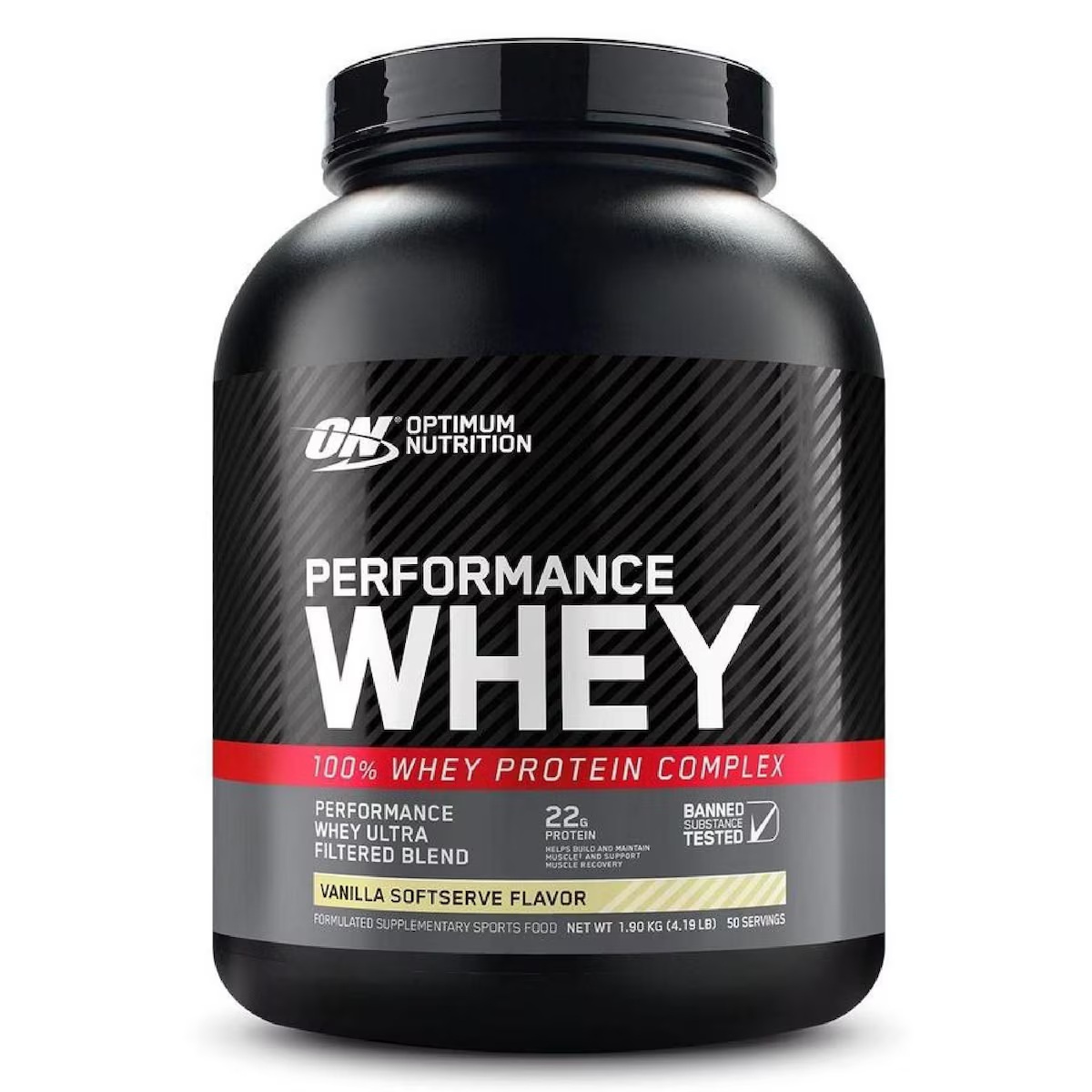 [9351978001072] Optimum Nutrition Performance 100% Whey Complex-50Serv.-1.9kg-Vanilla Softserve