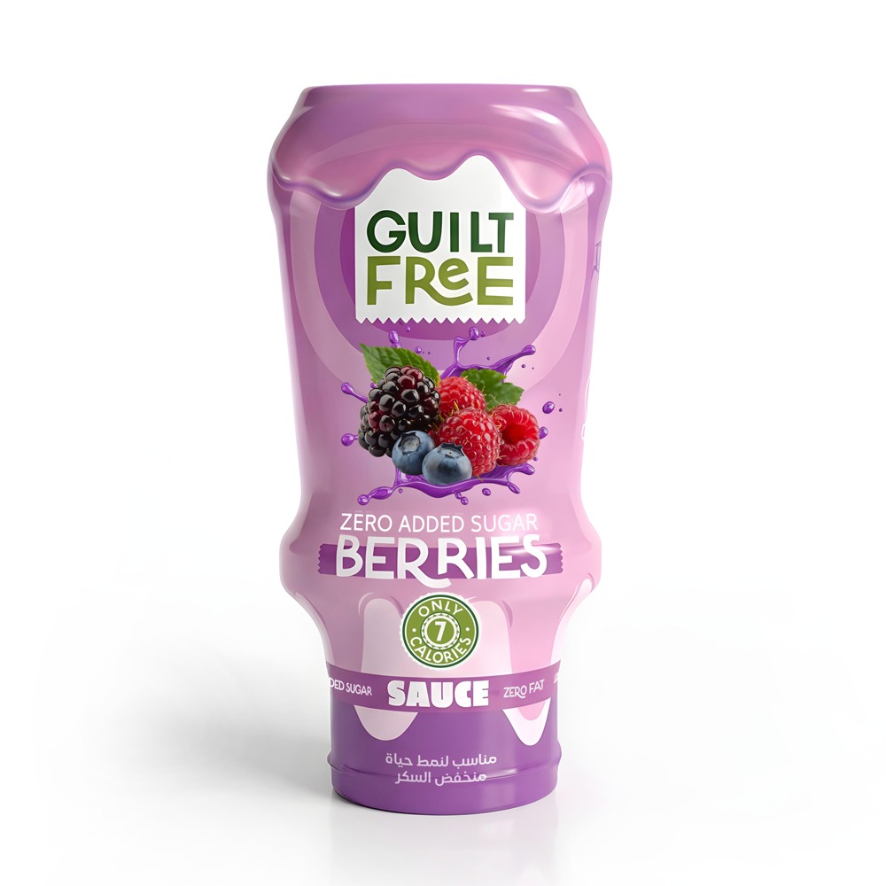 [6222023704657] Organic Nation Guilt Free Sauce - Zero Added Sugar - Berries - 350Ml