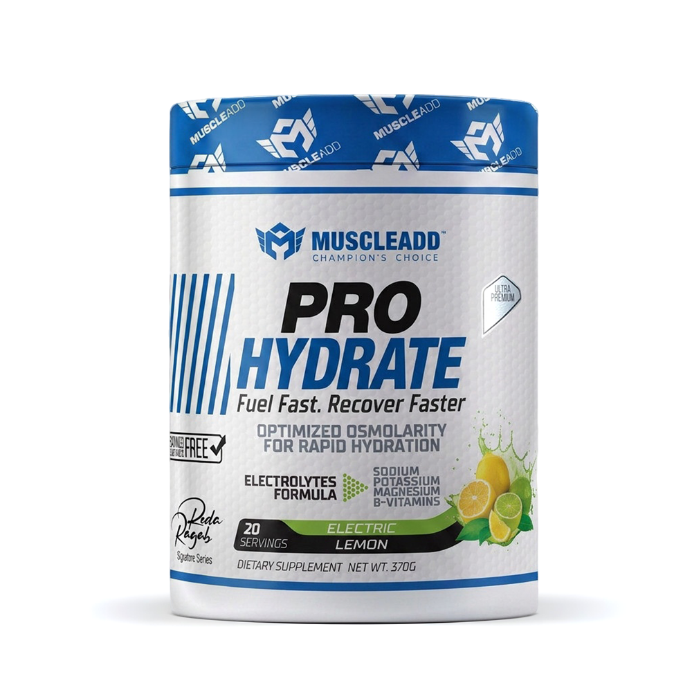 [6223007828901] Muscle Add ProHydrate Electrolytes Mix-20Serv.-370G.-Electric Lemon