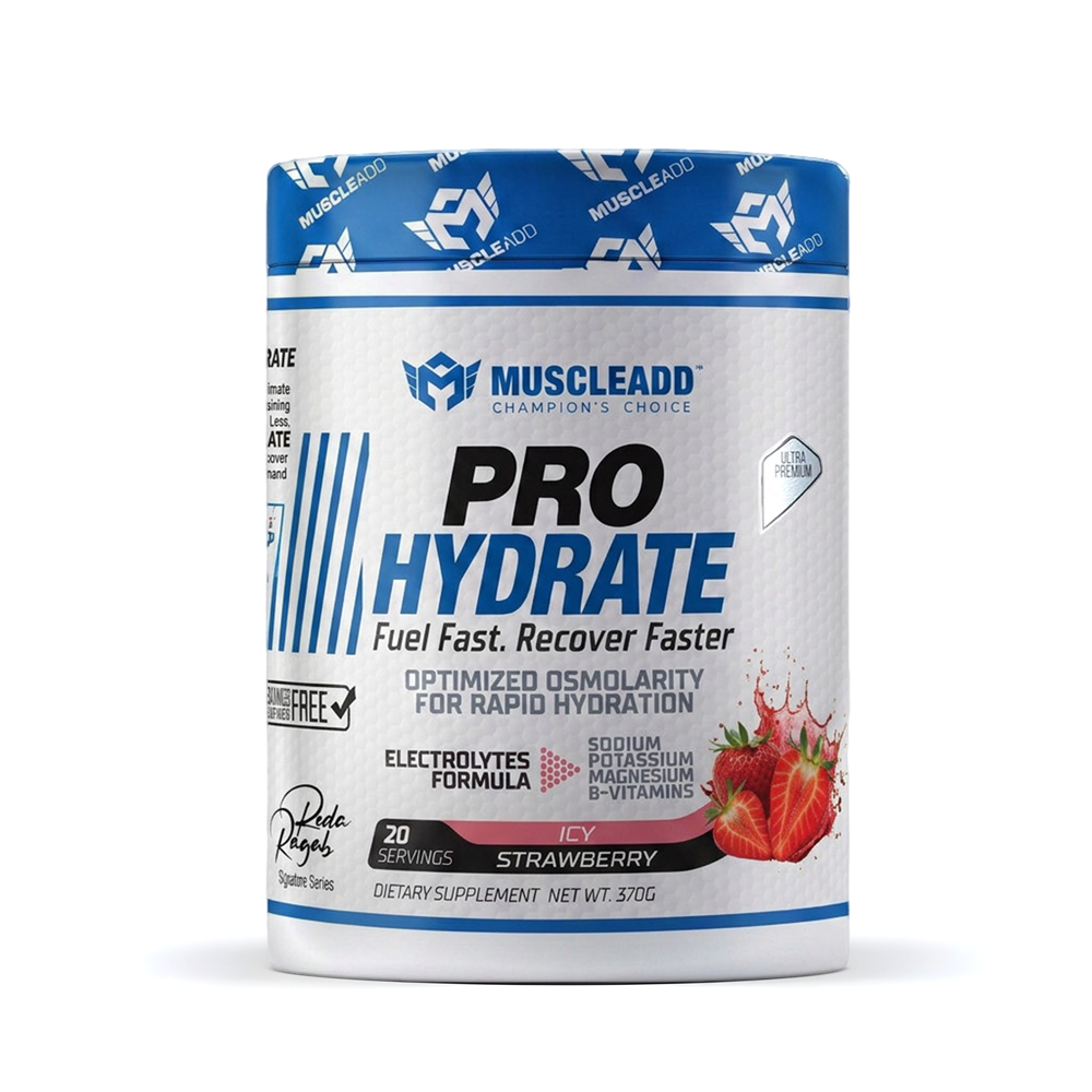 [6223007828871] Muscle Add ProHydrate Electrolytes Mix-20Serv.-370G.-Icy Strawberry