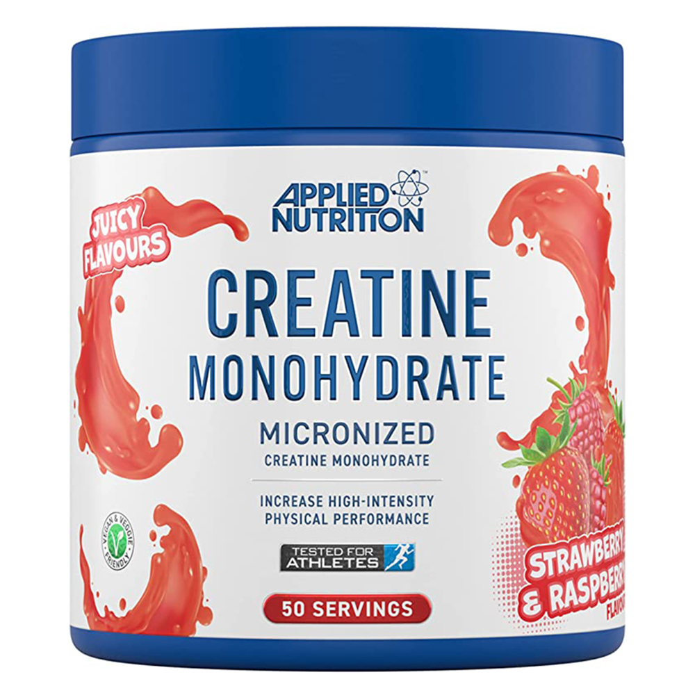 [5056555202142] Applied Nutrition Creatine Monohydrate.-50Serv.-250G-Strawberry &amp; Raspberry