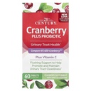 [740985278482] 21st Century Cranberry Plus Probiotic-60Tablets