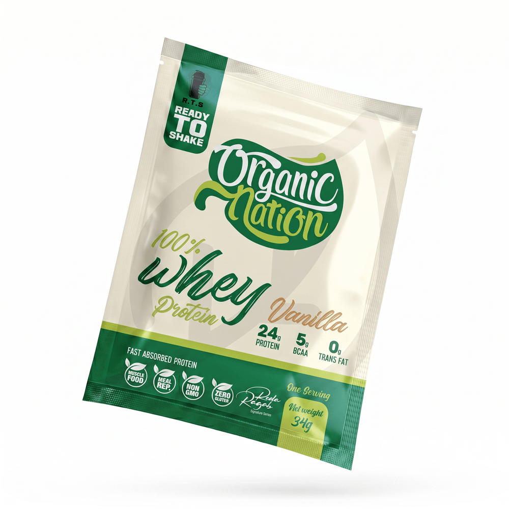 [6223007820516] Organic Nation 100% Whey Protein-1Serv.-34G-Vanilla