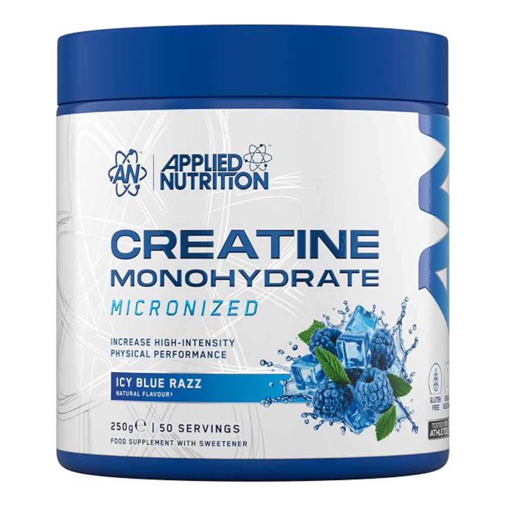 [5056555202135] Applied Nutrition Creatine Monohydrate.-50Serv.-250G-Icy Blue Razz