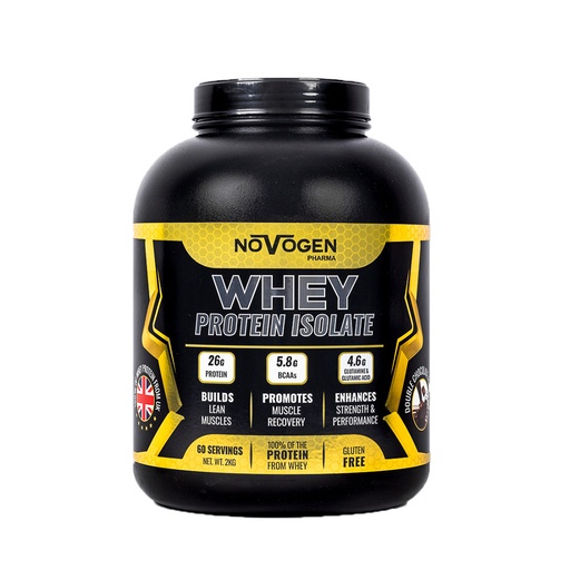 [6224009328017] Novogen Pharma Whey Isolate-60Serv.-2Kg-Double Chocolate