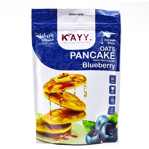 [6225000346987] Kayy Oats Pancake High Protein Mix-300G-Blueberry