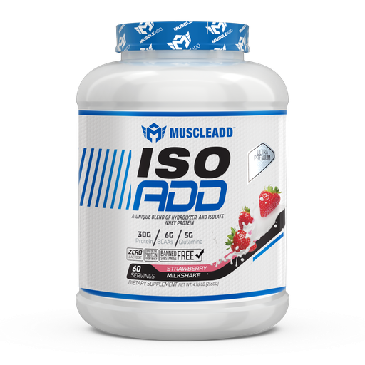[6224009363537] Muscle Add Iso Add-60Serv.-2160G.-Strawberry Milkshake