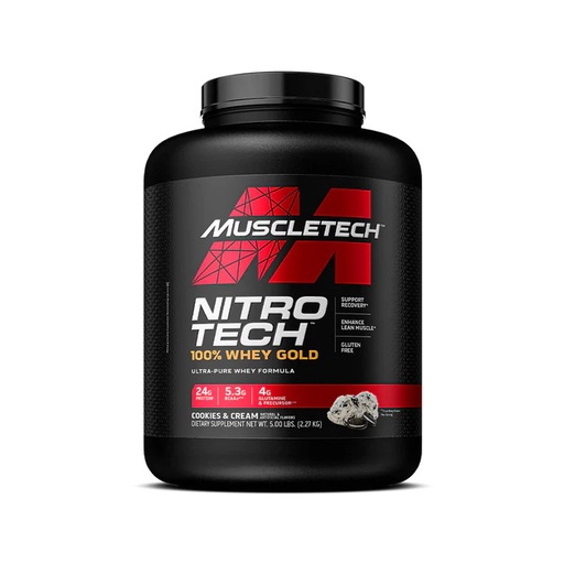 [631656710489] Muscletech Nitrotech 100% Whey Gold-76Serv.-2.27KG-Cookies And Cream