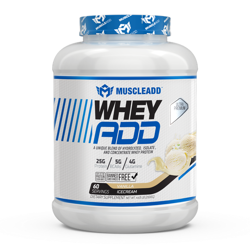 [6224009363483] Muscle Add Whey Add-60Serv.-2100G-Vanilla Ice Cream