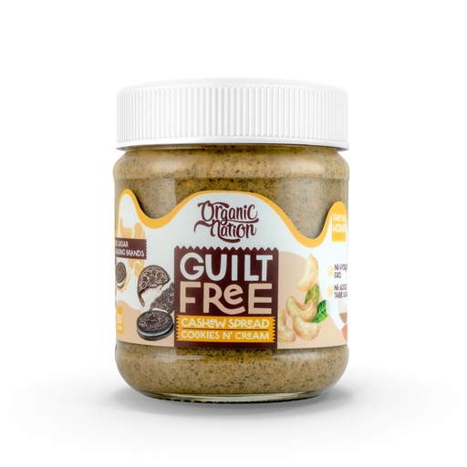 [6222023701762] Organic Nation Guilt Free Cashew Spread-200G-Cookies N'Cream